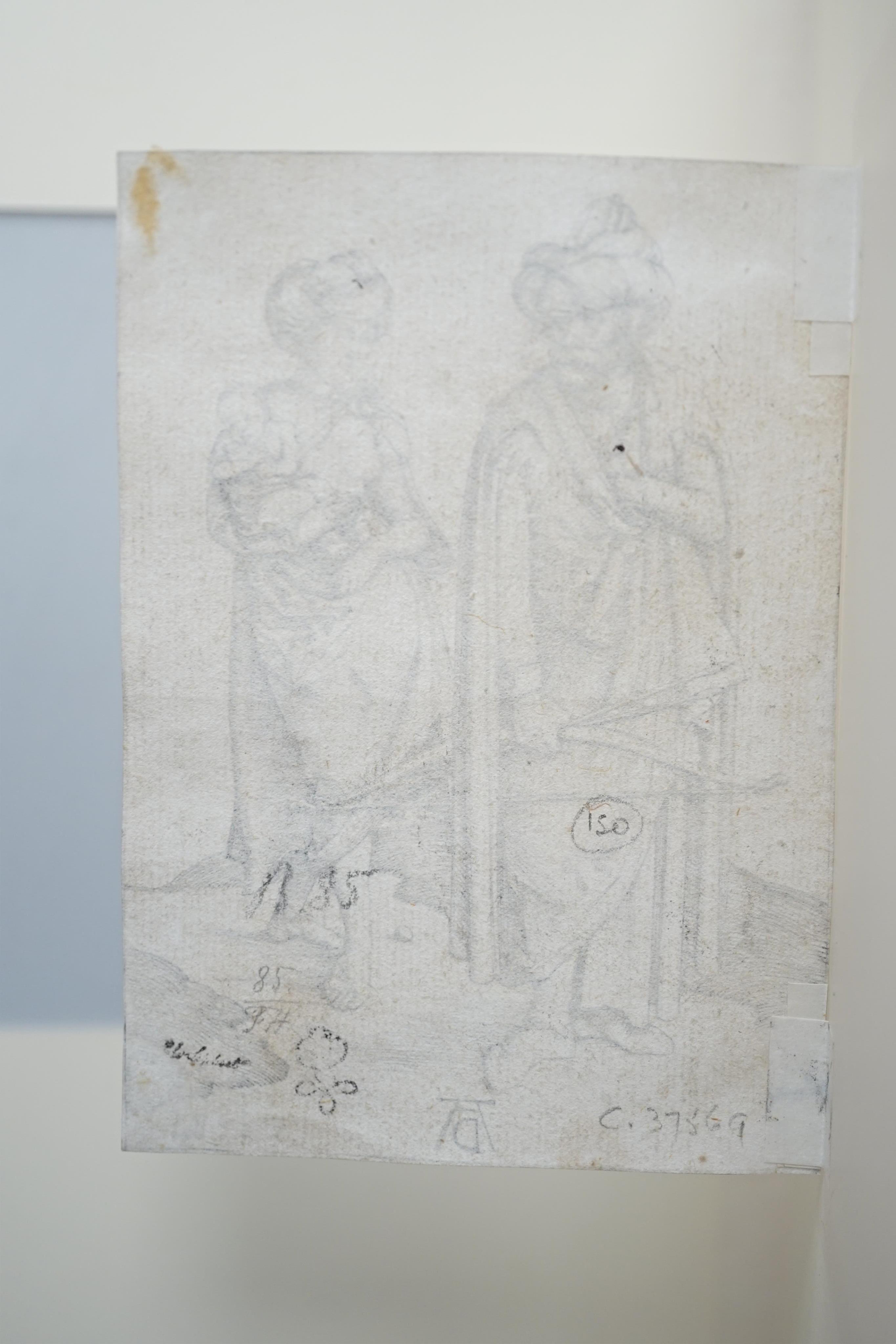 Albrecht Durer (German, 1471-1528), 'The Turkish Family', etching, 10.5 x 7.5cm